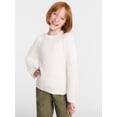 thumbnail image 1 of Wonder Nation Girls Open Knit Sweater, Lightweight, Sizes 4-18 & Plus, 1 of 7