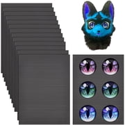 14pcs 14 pcs Fursuit Eye Plastic Mesh 12x9 inch Printable PVC Mesh Sheets 0.4mm Thicken Black Plastic Net for Furry Costume Roleplay Fursuits Sculpting Props Handicrafts Hole 0.5mm