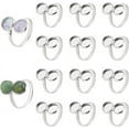 14pcs Finger Ring Blank Base 17mm Adjustable Cuff Ring Settings