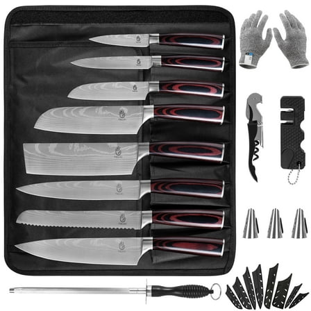 14pcs Japanese Chef Knife Set, Premium Japanese Stainless Steel Kitchen Knife Set Gift For Men and Women