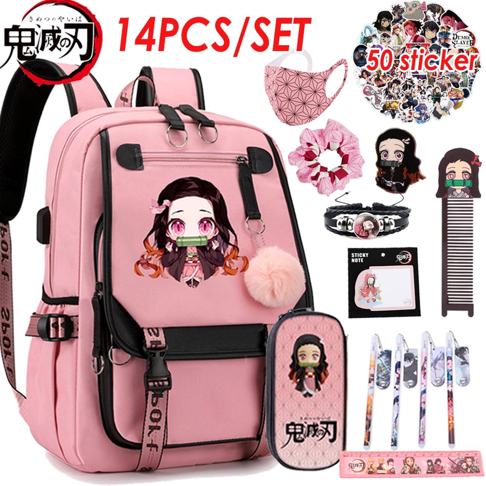 14pcs Kimetsu No Yaiba Nezuko School Backpack Ghana Ubuy
