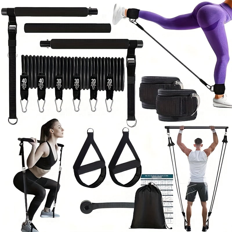 [14pcs Pilates Stick Set] 14pcs Multi-Functional Pilates Stick Set with ...