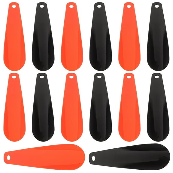 14pcs Shoe Horns Lazy Shoe Helper Handled Shoe Horn Short Lifters Plastic Shoehorns for Elderly