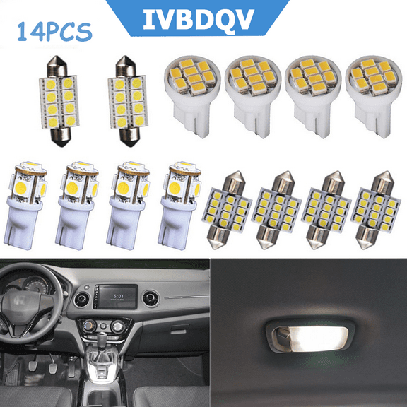 14pcs White LED Interior Light for 2007-2014 GMC Yukon Chevy Tahoe Suburban--IVBDQV