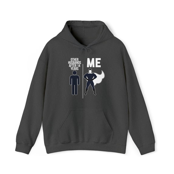 14th Anniversary Hoodie, Gifts, Hooded Sweatshirt