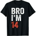 thumbnail image 1 of 14th Birthday Decoration Boy 14yr 14 Year Old Birthday T-Shirt mens t shirt，black，women，funny，misfits，men，journey, 1 of 4
