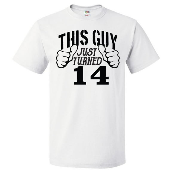 14th Birthday Gift For 14 Year Old This Guy Turned 14 T Shirt Gift