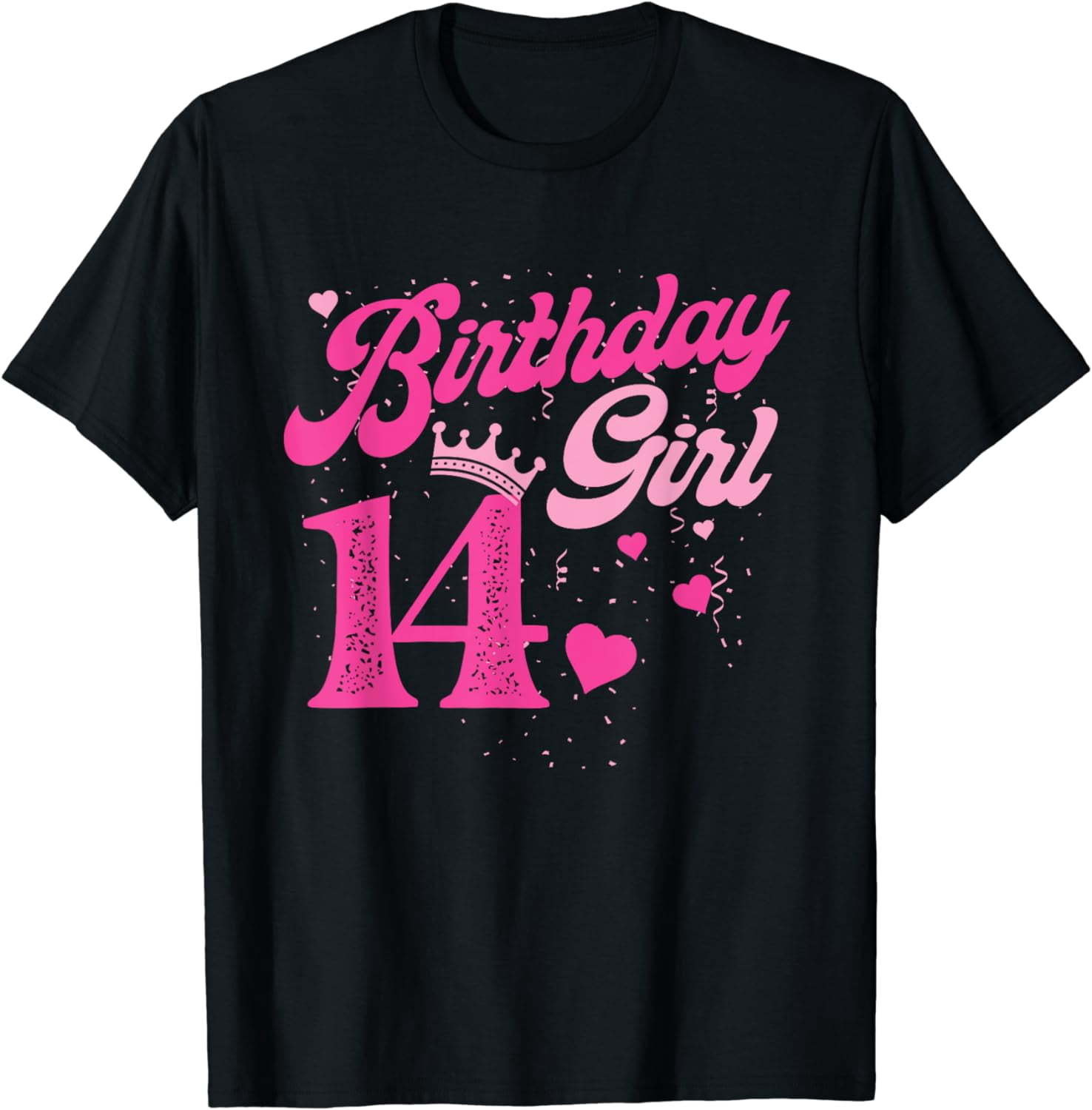14th Birthday Girl Crown 14 Years Old Bday T-Shirt