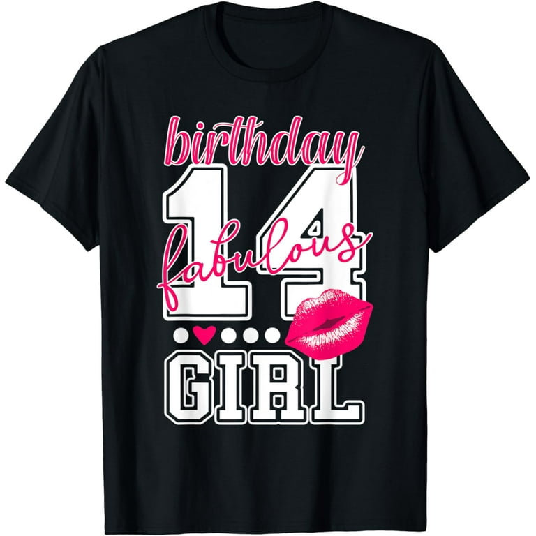 14th Birthday Kiss Tshirt Fabulous Girl Kissing Lips College 14th Birthday Kiss Tshirt Fabulous Girl Kissing Lips College