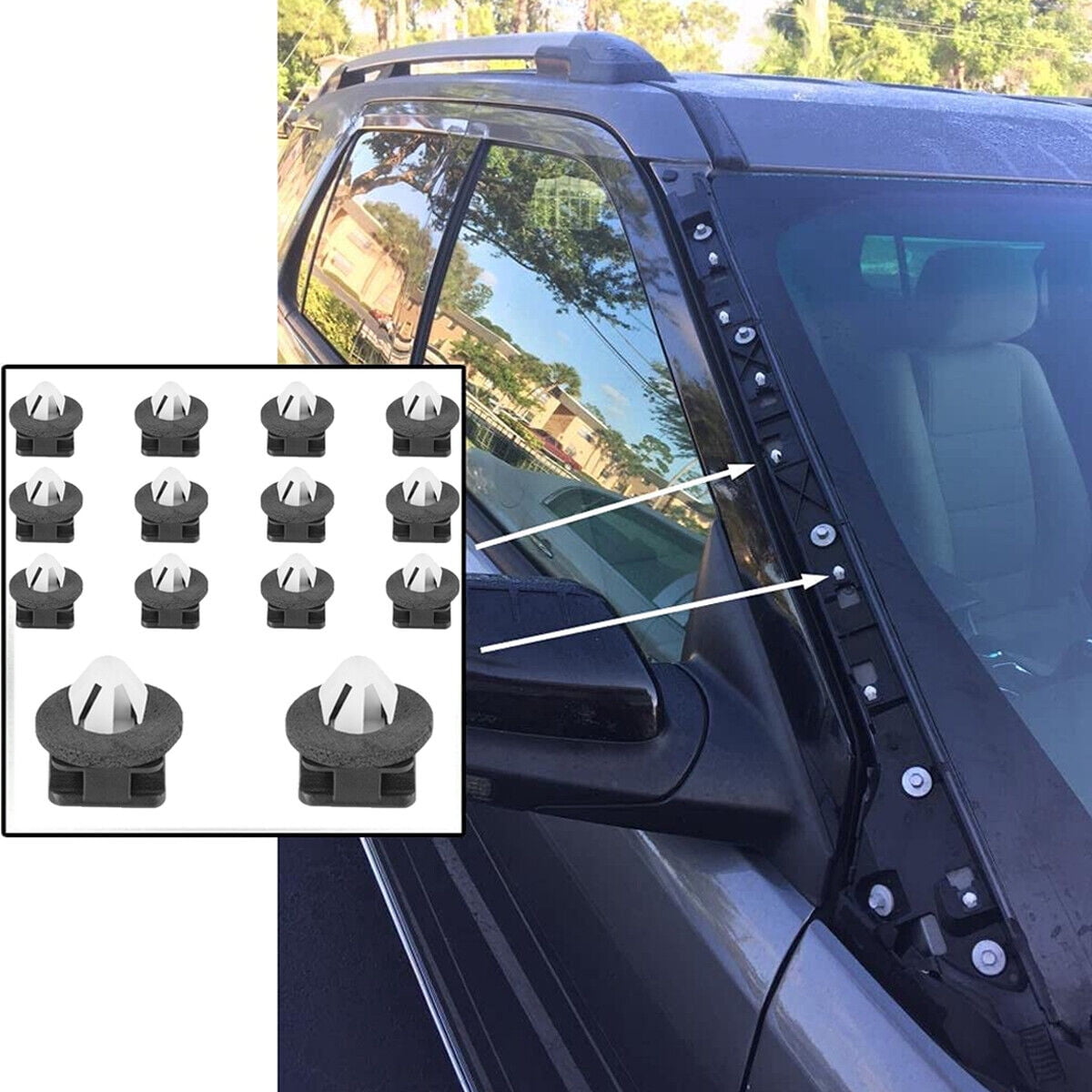 2016 ford explorer best sale roof rail trim clips