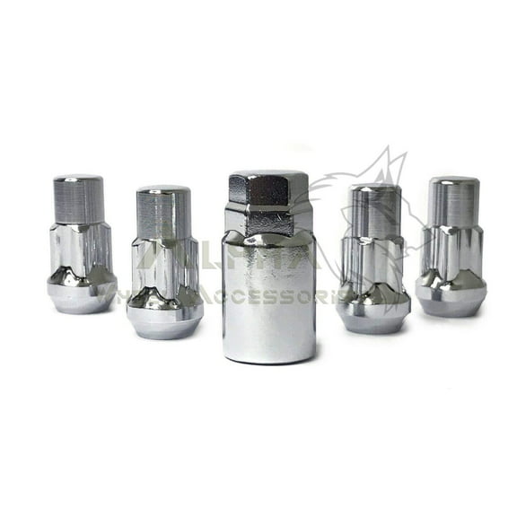 14x1.5 Chrome Wheel Lock Set For 2019 Ram 1500 Newer 4 Locking Lug Nuts + Key