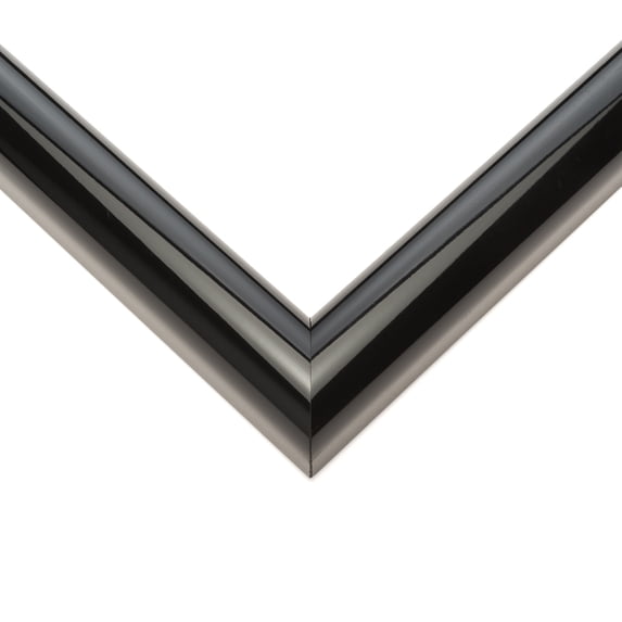 14x10 Frame Black Real Wood Picture Frame Width 1.25 inches | Interior Frame Depth 0.5 inches |