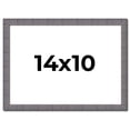 thumbnail image 1 of 14x10 Frame Blue Kingsley Pewter Solid Wood Picture Frame Width 0.75 Inches |Interior Depth 0.5, 1 of 8