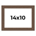 thumbnail image 1 of 14x10 Frame Brown Farmhouse Solid Wood Picture Frame Width 1.5 Inches | Interior Frame Depth 0.5, 1 of 8