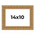 thumbnail image 1 of 14x10 Frame Gold Ornate Solid Wood Picture Frame | 2 Inch Moulding Width | Firman Traditional Photo, 1 of 8