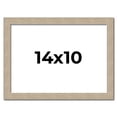 thumbnail image 1 of 14x10 Frame Grey Solid Wood Picture Frame Width 1 Inches | Interior Frame Depth 0.5 Inches |, 1 of 8