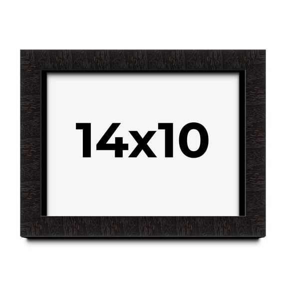 14x10 Shadow Box Black Solid Wood Display Picture Frame | 1 Inch Rabbet Depth | | 1.375 Inch