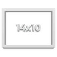 thumbnail image 1 of 14x10 Shadow Box Frame White | 2 Inches Deep Real Wood Contemporary Shadowbox Display Frame | UV, 1 of 8