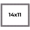 thumbnail image 1 of 14x11 Frame Blue Kingsley Pewter Solid Wood Picture Frame Width 0.75 Inches |Interior Depth 0.5, 1 of 8