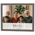 thumbnail image 1 of 14x11 Frame Blue Kingsley Pewter Solid Wood Picture Frame Width 0.75 Inches |Interior Depth 0.5, 1 of 8