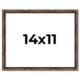 thumbnail image 1 of 14x11 Frame Brown Bamboo with Dark Coffee/Walnut Finish | Solid Wood Picture Frame Width 0.75, 1 of 8