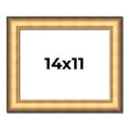 thumbnail image 1 of 14x11 Frame Gold Plein Aire Solid Wood Picture Frame Width 2 Inches | Interior Frame Depth 0.5, 1 of 8