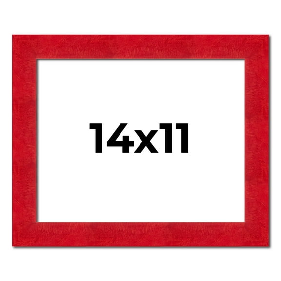 14x11 Frame Red Burl Solid Wood Picture Frame Width 1.75 Inches | Interior Frame Depth 0.5 Inches |