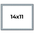 thumbnail image 1 of 14x11 Frame Rustic Sky Blue Solid Wood Picture Frame | 0.75 Inch Moulding Width |Includes UV, 1 of 8