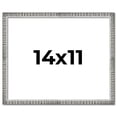 thumbnail image 1 of 14x11 Frame Silver Grey Distressed Solid Wood Picture Frame | 0.75 Inch Moulding Width | Interior, 1 of 8