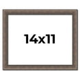thumbnail image 1 of 14x11 Frame Silver Real Wood Picture Frame Width 1.25 Inches | Interior Frame Depth 0.5 Inches |, 1 of 8