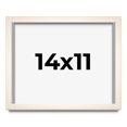 thumbnail image 1 of 14x11 Frame White Wash Solid Wood Picture Frame | 0.75 Inch Moulding Width | Includes UV Acrylic, 1 of 8