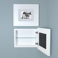 thumbnail image 1 of 14x11 Landscape Contemporary White Picture Frame Medicine Cabinet by Fox Hollow Furnishings, 1 of 2