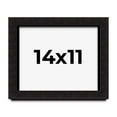 thumbnail image 1 of 14x11 Shadow Box Black Solid Wood Display Picture Frame | 1 Inch Rabbet Depth | | 1.375 Inch, 1 of 4