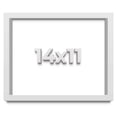 thumbnail image 1 of 14x11 White Shadowbox Frame - Interior Size 14x11x1.75 Inches - Made to Display Items Up To 1.75 Inches Deep, 1 of 3