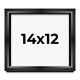 thumbnail image 1 of 14x12 Black Shadowbox Frame - Interior Size 14x12 by 1.5 Inches - Made to Display Items Up To 1.5 Inches Deep, 1 of 5