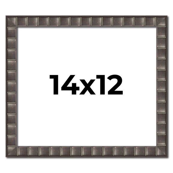 14x12 Frame Black Brown Chestnut Mosaic Solid Wood Picture Frame | 1.125 Inch Moulding Width |