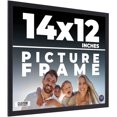 thumbnail image 1 of 14x12 Frame Black Real Wood Picture Frame Width 0.75 inches | Interior Frame Depth 0.5 inches |, 1 of 8