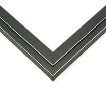 14x12 Frame Black Real Wood Picture Frame Width 1.25 inches | Interior Frame Depth 0.5 inches |