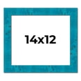 thumbnail image 1 of 14x12 Frame Blue Teal Burl Wood Picture Frame | 1.75 Inch Moulding Width | Interior Frame Depth 0.5, 1 of 8