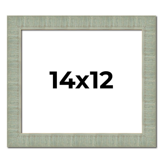 14x12 Frame Green Desert Pear Solid Wood Picture Frame | 1.625 Inch Moulding Width | Interior Frame