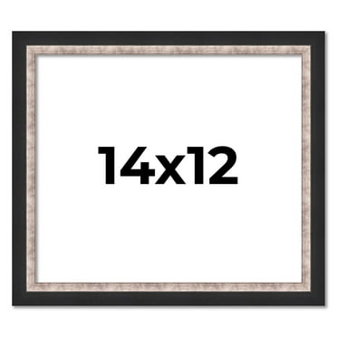 14x12 Frame Silver Real Wood Picture Frame Width 1.25 Inches | Interior Frame Depth 0.75 Inches |