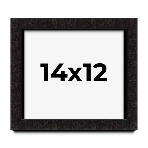 14x12 Shadow Box Black Solid Wood Display Picture Frame | 1 Inch Rabbet Depth | | 1.375 Inch