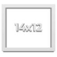 thumbnail image 1 of 14x12 Shadow Box High Gloss White Display Frame | 1.625 Inches Deep | 1 Inch Moulding Width | Solid, 1 of 4