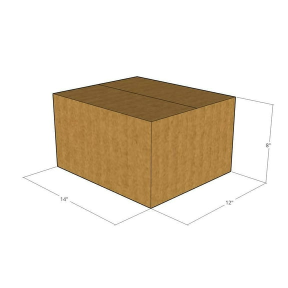 14x12x8 - 32 ECT Corrugated Boxes -New for Moving or Shipping Needs