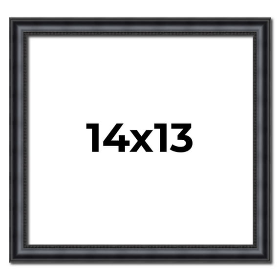 14x13 Frame Black Real Wood Picture Frame Width 1.25 inches | Interior Frame Depth 0.5 inches |