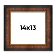 thumbnail image 1 of 14x13 Frame Brown Walnut Gold Ornate Trim Solid Wood Plein Air Picture Frame | 3 Inch Moulding, 1 of 8