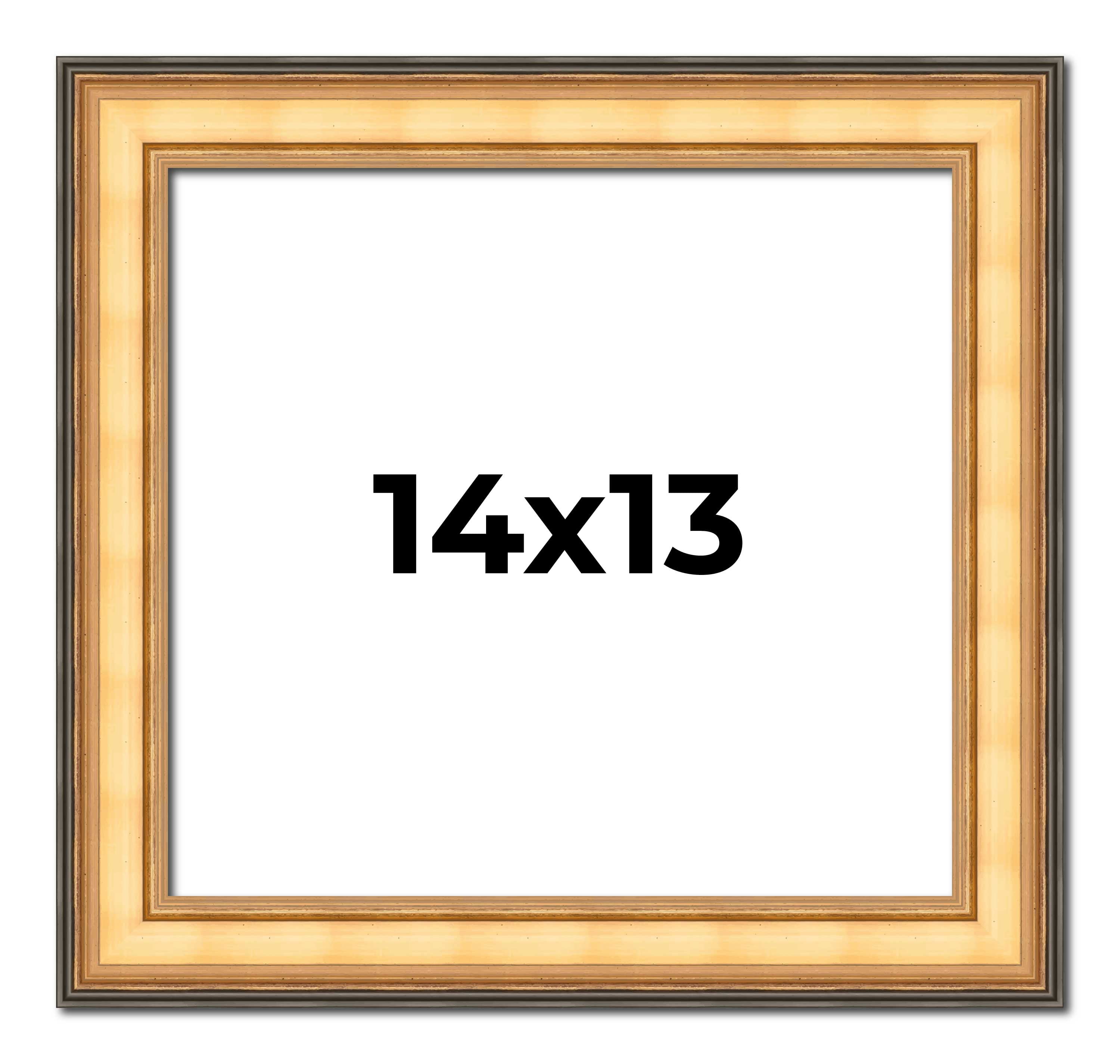 14x13 Frame 14x13 Frame Gold Plein Aire Solid Wood Picture Frame Width 2 Inches ...