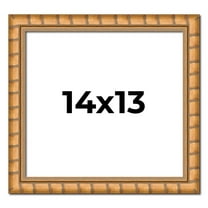 14x13 Frame Gold Real Wood Picture Frame Width 1.5 inches | Interior Frame Depth 0.5 inches |