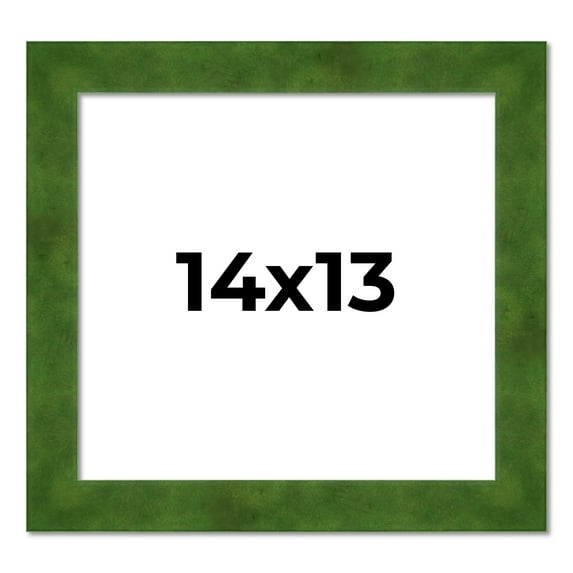 14x13 Frame Green Burl Solid Wood Picture Frame | 1.75 Inches Moulding Width | Interior Frame Depth