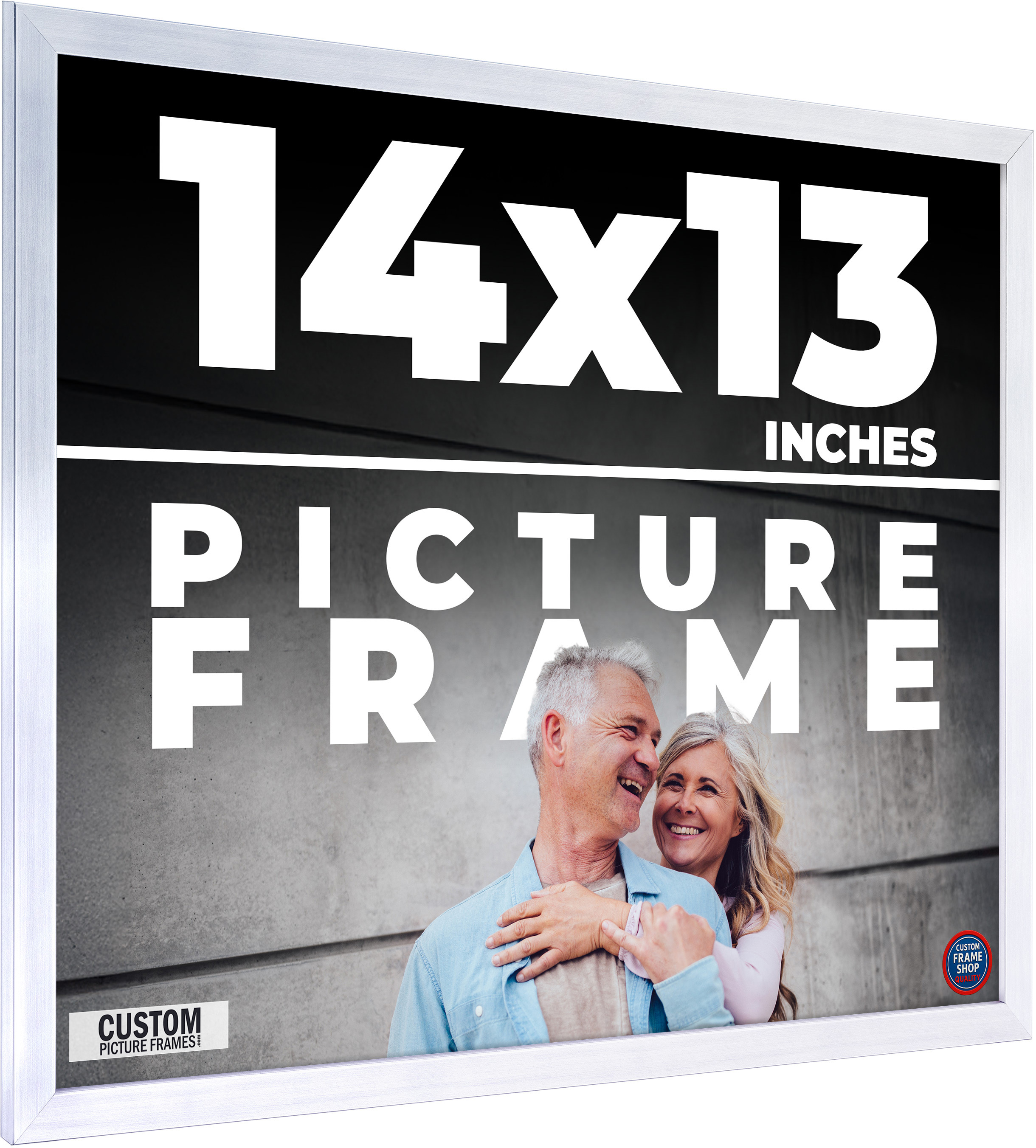 14x13 Frame 14x13 Frame Silver Real Wood Picture Frame Width 0.75 inches | Interior ...